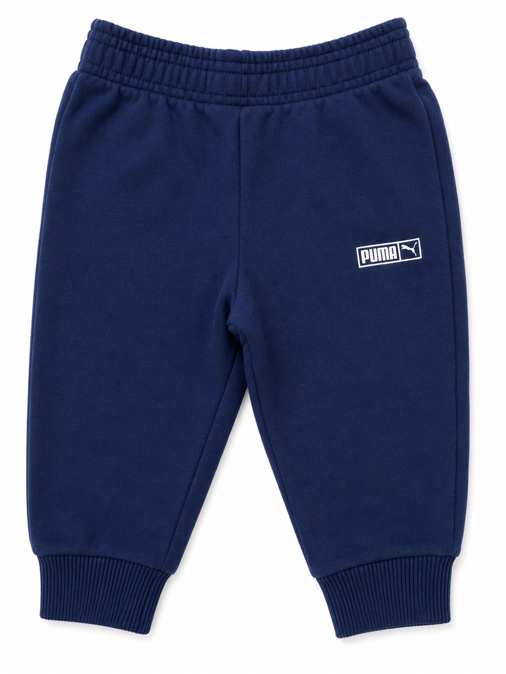 Puma Boys Navy Blue Logo Jogger Sweatpants